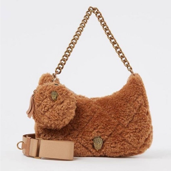 Kurt Geiger Handbags - Kurt Geiger Brown Faux Fur Shoulder/Ceossbody Bag